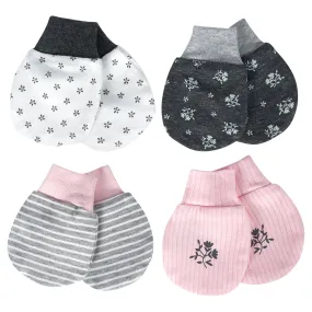 Organic Baby Girls 4-Pack Lil' Lamb Mittens