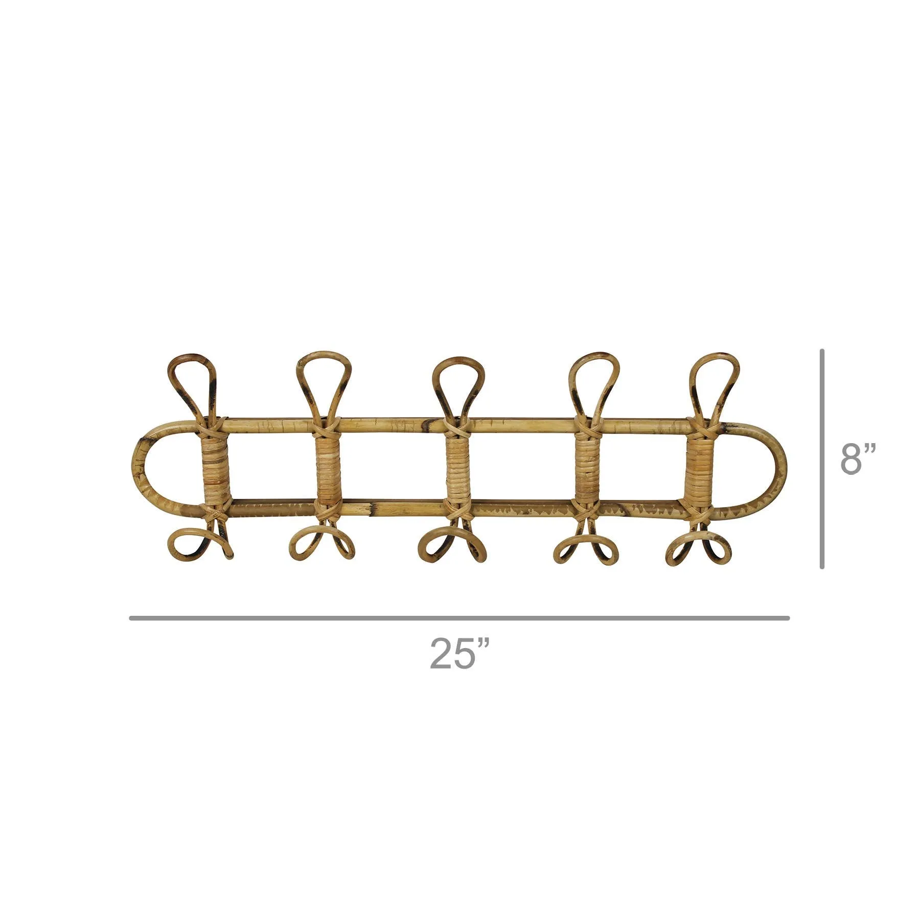 Rattan Wall Hook- 5 Hook