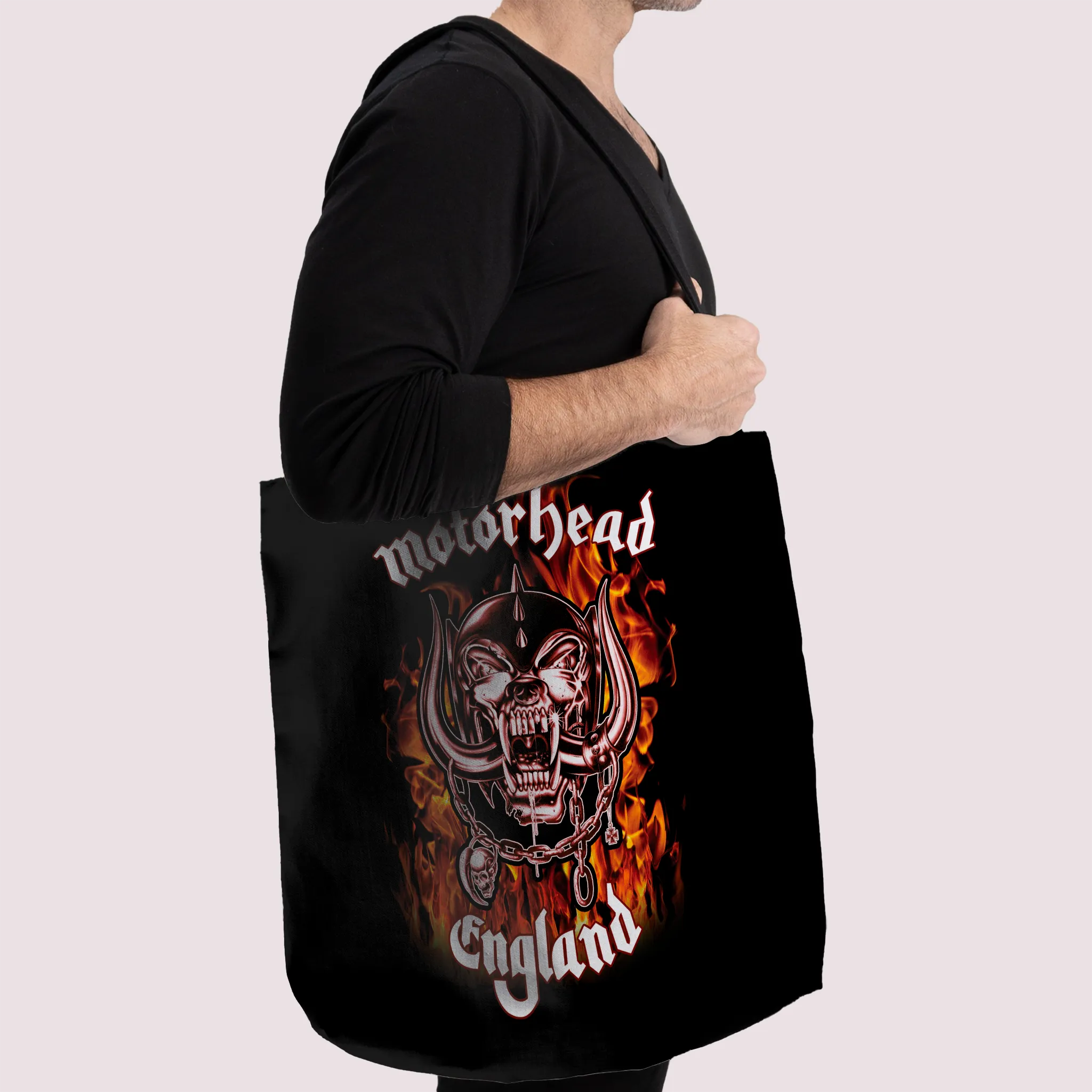 Rocksax Motohead Premier Tote Bag -Fire