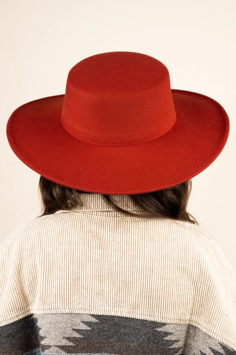 SALE! Georgiana Rust Felt Hat