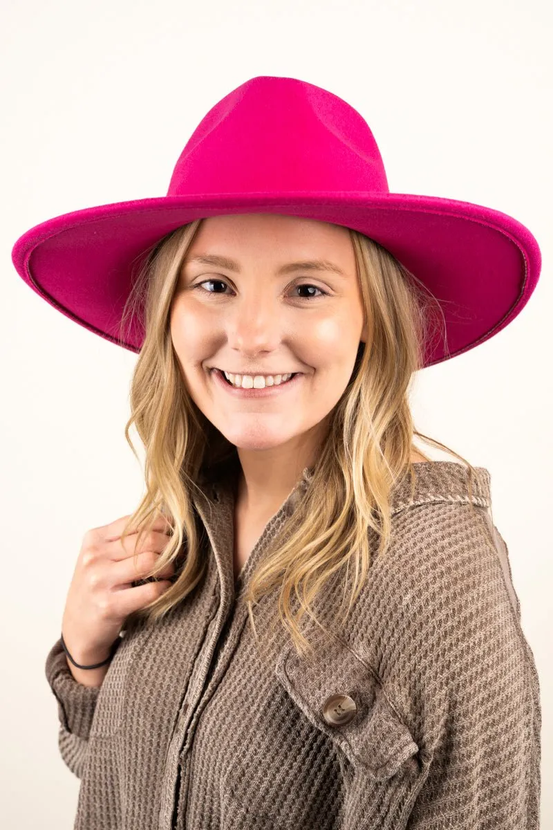 SALE! The Texanna Hot Pink Felt Hat