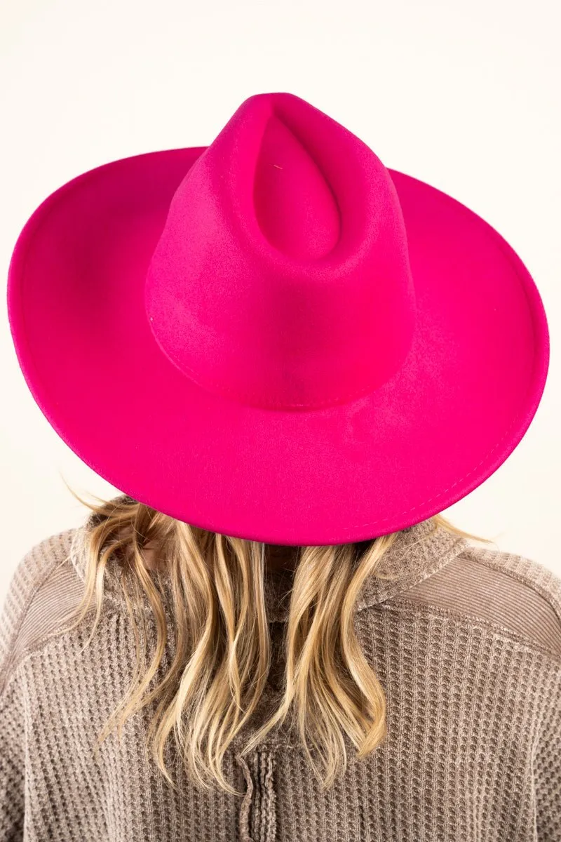 SALE! The Texanna Hot Pink Felt Hat