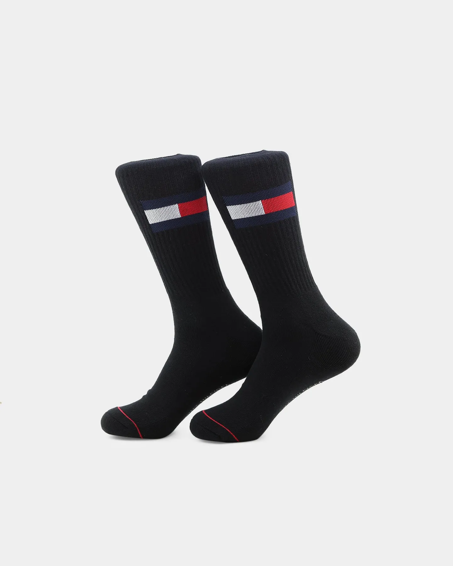 Tommy Jeans 3 Pack Athletic Crew Socks Black