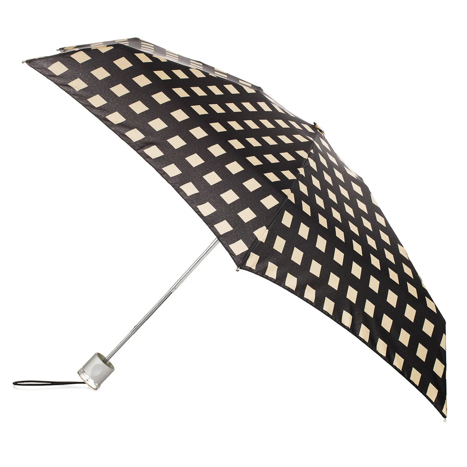 Totes Micro Fashion Micro AOC Umbrella   - Miami Gingham