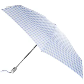 Totes Micro Fashion Micro AOC Umbrella   - Miami Gingham