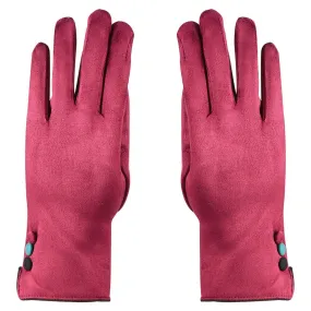 Winter Gloves For Women - Maroon