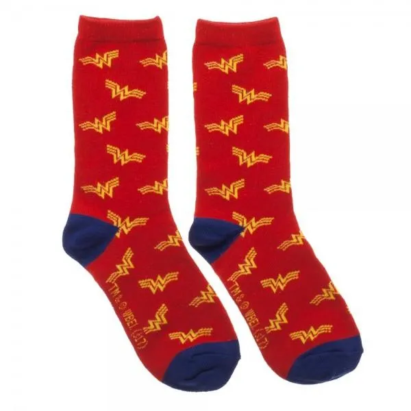 Wonder Woman 3 Pack Crew Set Socks For Women