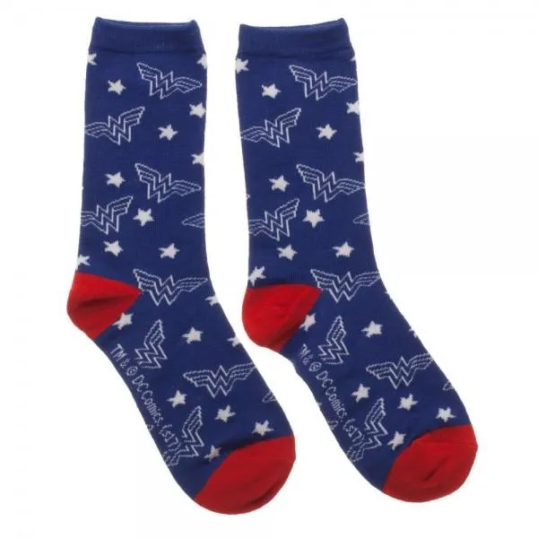 Wonder Woman 3 Pack Crew Set Socks For Women